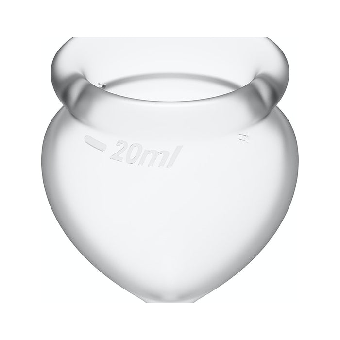 Satisfyer Feel Good Menstrual Cup, Transparent, 2-pack