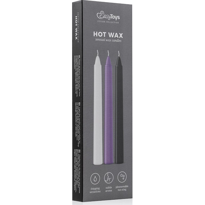 Sensual Hot Wax Candles 3pk - Easy Toys