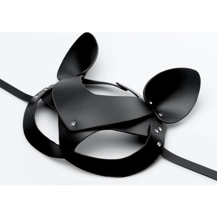 Tailz Cat Tail Anal Plug and Mask Set, Black