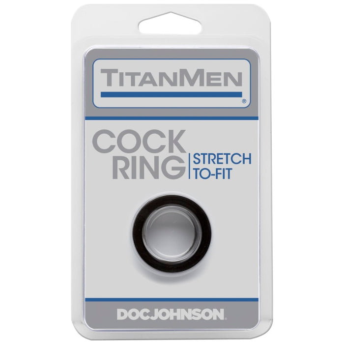 Doc Johnson TitanMen Cock Ring, Black