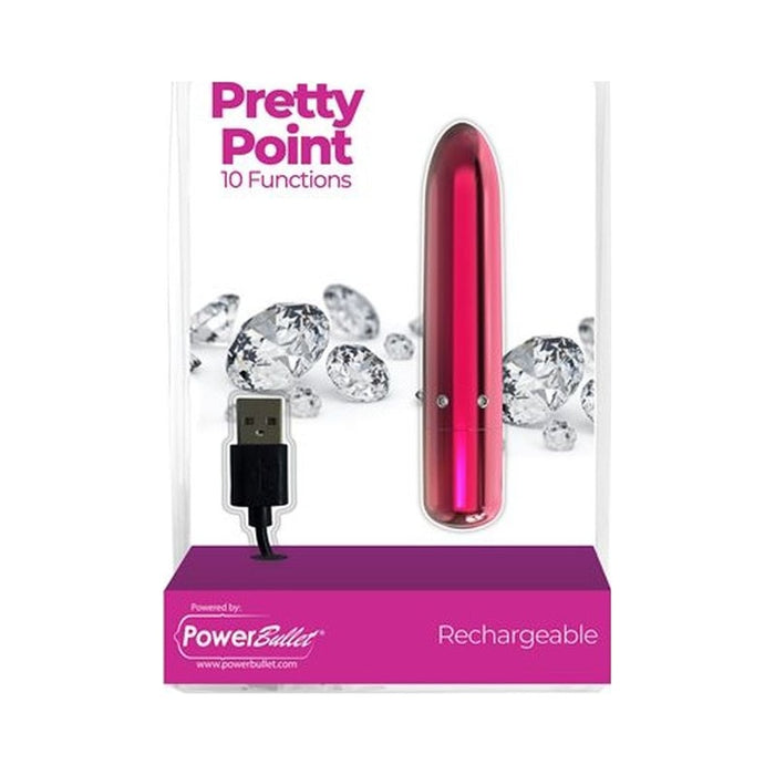 Pretty Point 4in Power Bullet Pink