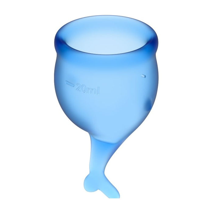 Satisfyer Feel Secure Menstrual Cup Dark Blue 2pk