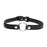 Master Series Sex Pet Leather Choker with Silver Ring, Black