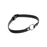 Master Series Sex Pet Leather Choker with Silver Ring, Black