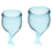 Satisfyer Feel Secure Menstrual Cup 2-pack, Light Blue