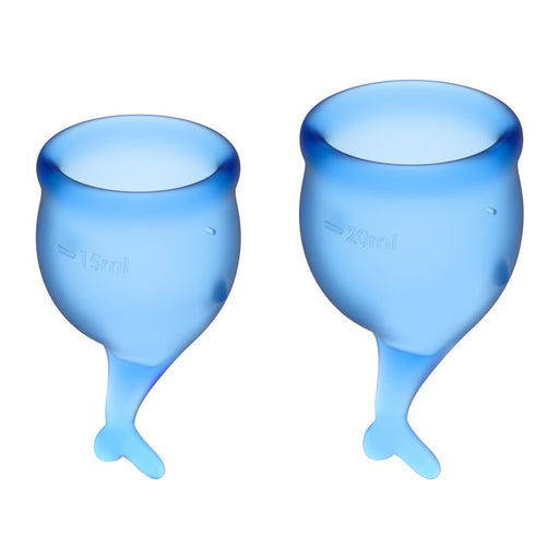 Satisfyer Feel Secure Menstrual Cup Dark Blue 2pk