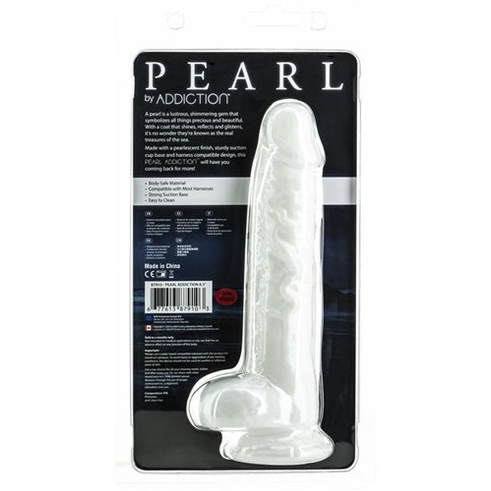 Addiction Pearl Dildo 8.5in/22cm, White
