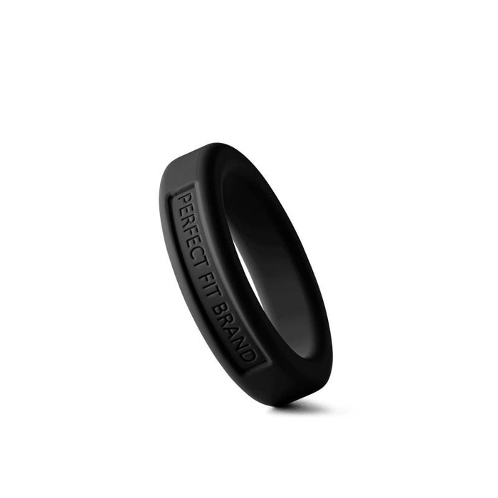 Perfect Fit Classic Silicone Medium Stretch Penis Ring, 36mm, Black