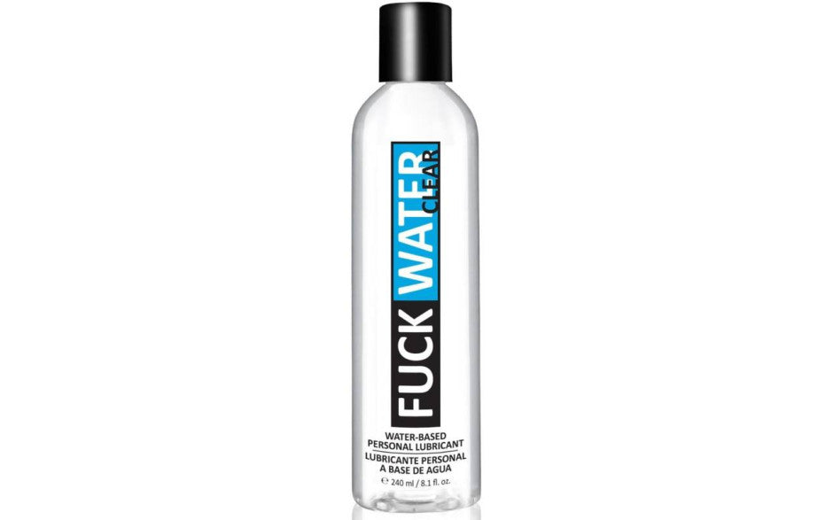 Bottle of Fuck Water on a white background