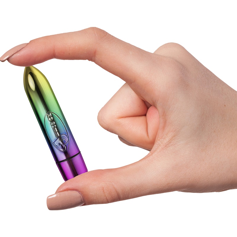 Rocks Off RO-80mm 7 Speed Rainbow Vibrating Bullet, Mixed