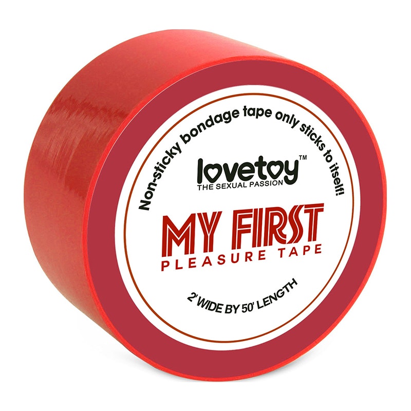 Lovetoy My First Non-Sticky Bondage Tape, Pink/Red/Black2