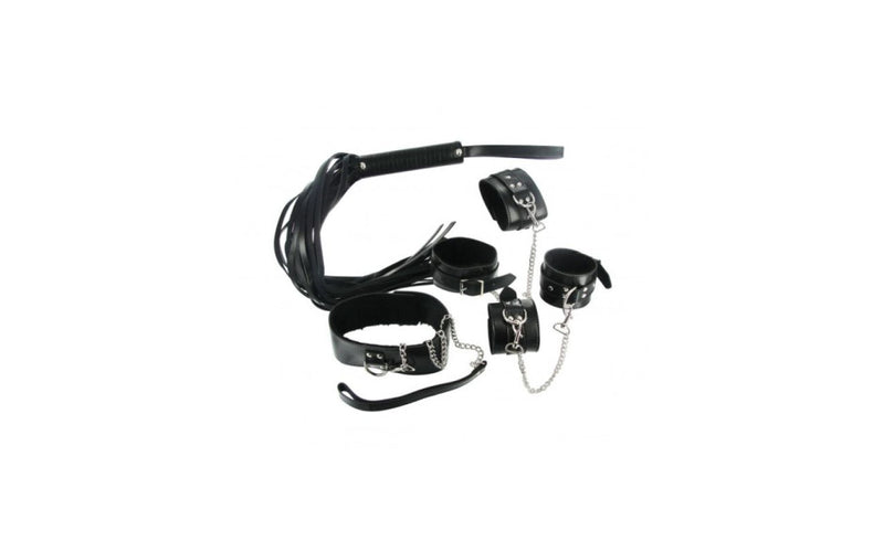Strict 7-Piece Bondage Adventure Set, Black