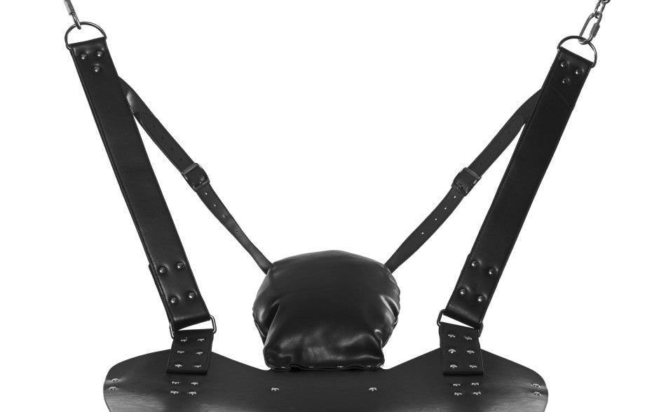 Strict Extreme Bondage Sling, Leather, Black