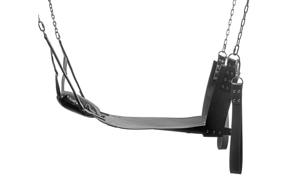 Strict Extreme Bondage Sling, Leather, Black