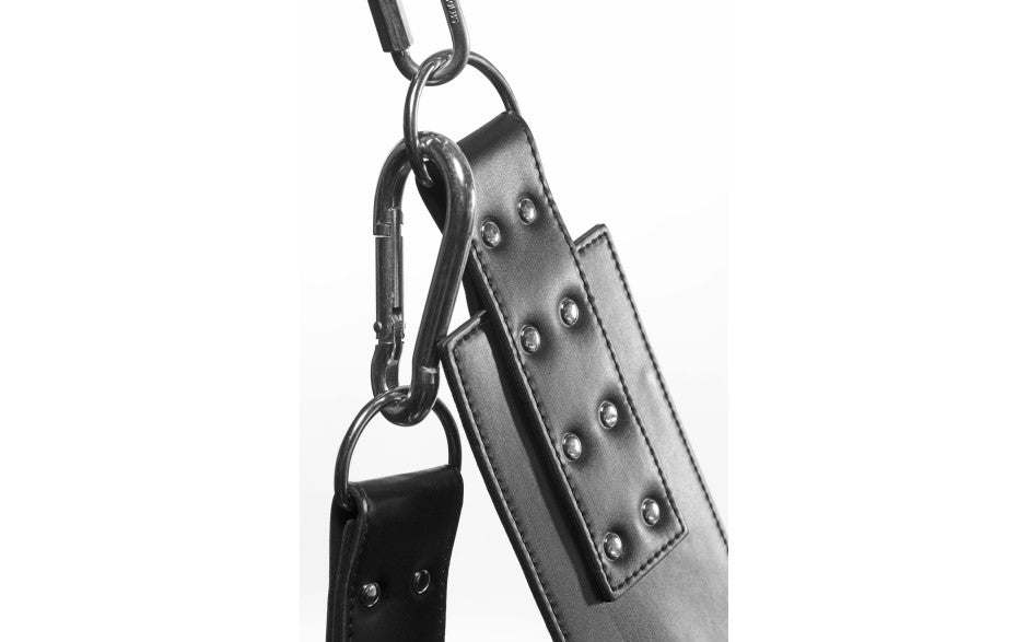 Strict Extreme Bondage Sling, Leather, Black