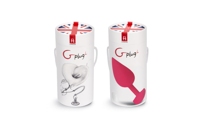 Gvibe Gplug Butt Plug, Large (3.9cm), Neon Rose