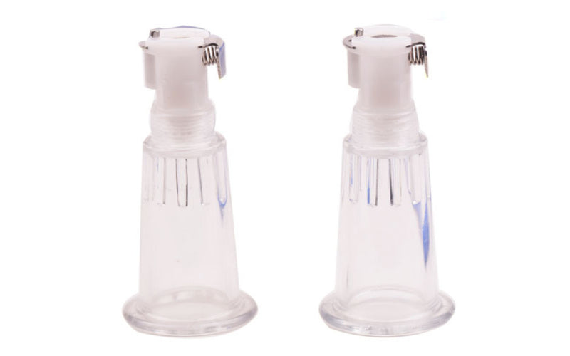 LuvPump Nipple Cylinders with Bulb Pump, Medium, Clear