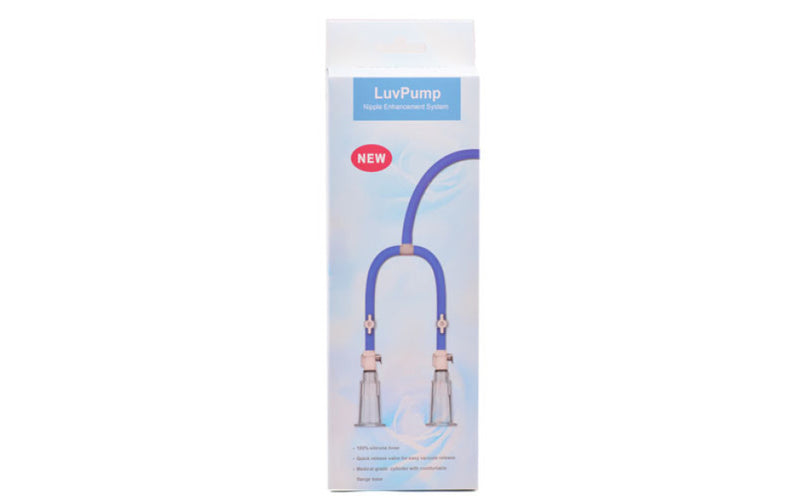 LuvPump Nipple Cylinders with Bulb Pump, Medium, Clear