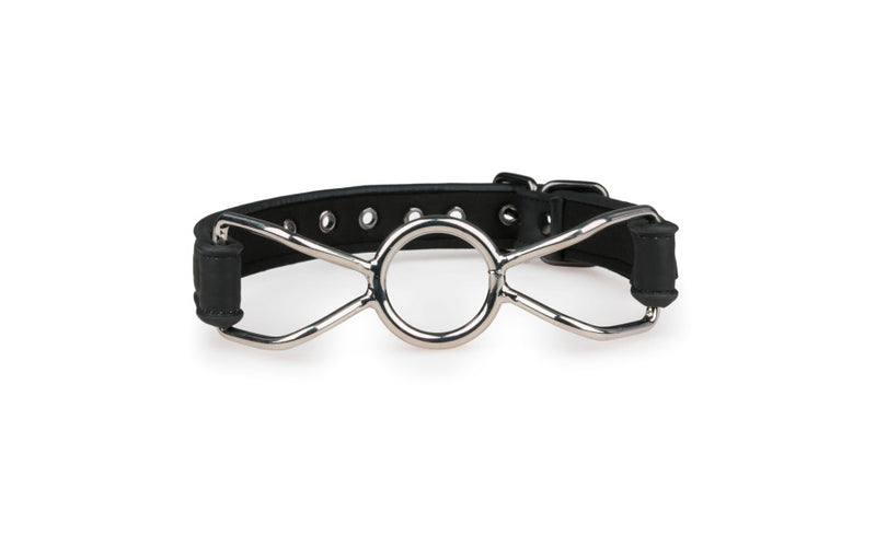 Easy Toys Metal O-Ring Mouth Gag, Black