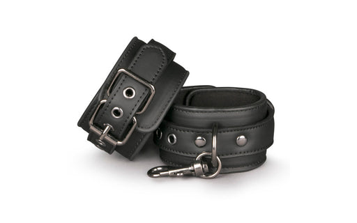 Easy Toys Faux Leather Handcuffs, Black