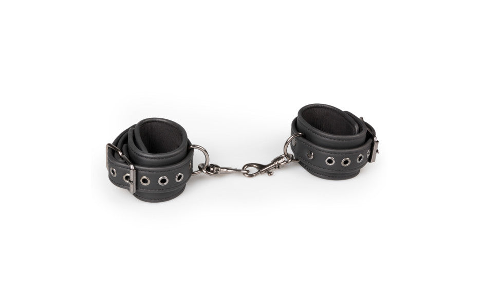 Easy Toys Faux Leather Handcuffs, Black