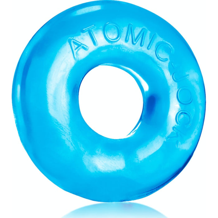 OxBalls Donut 2 Cockring, Large, Blue/Black/Clear