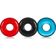 OxBalls Ringer Cockring 3 Pc, Multicolor