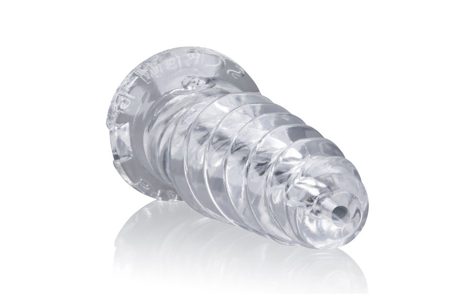 OxBalls ScrewD Super Squish Corkscrew Jackoff Toy, Clear