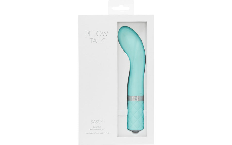 Pillow Talk Sassy Rechargeable Vibrator, Teal