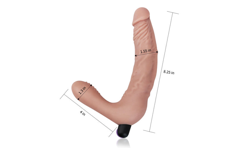Lovetoy IJOY Rechargeable Strapless Strap on 8.25"/21cm, Vanilla
