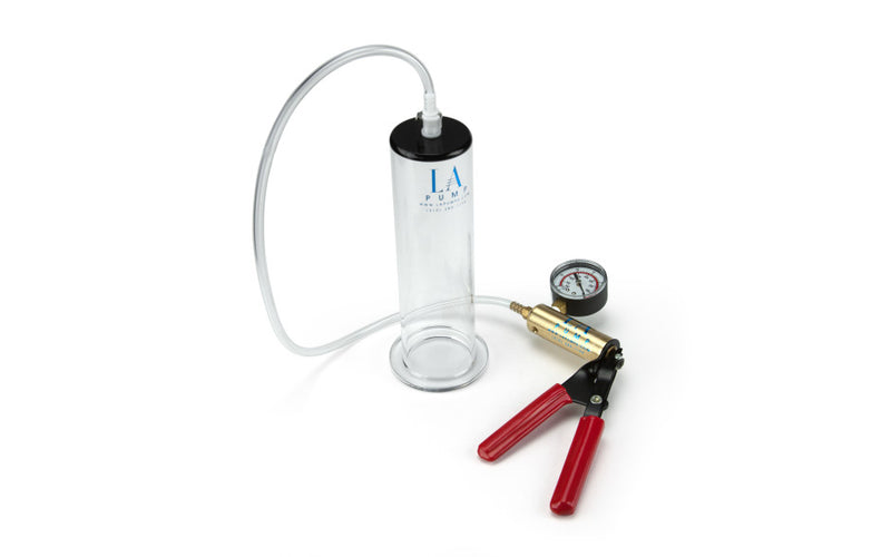 LA Pump Deluxe Penis Enlargement Package 2" x 9" (5.1cm x 22.9cm), Clear