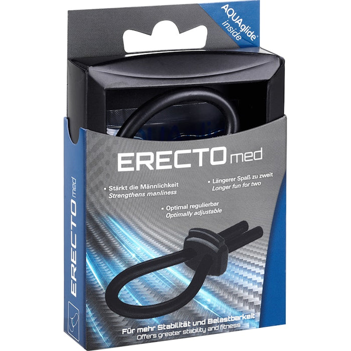 ERECTOmed Adjustable Cock Ring, Black