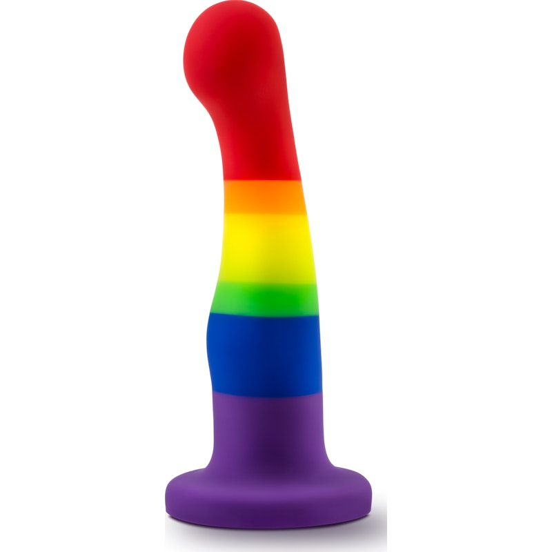 Avant Pride P1 Freedom Silicone Dildo, 6", Rainbow
