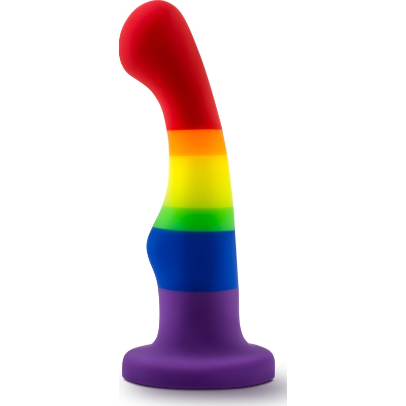 Avant Pride P1 Freedom Silicone Dildo, 6", Rainbow
