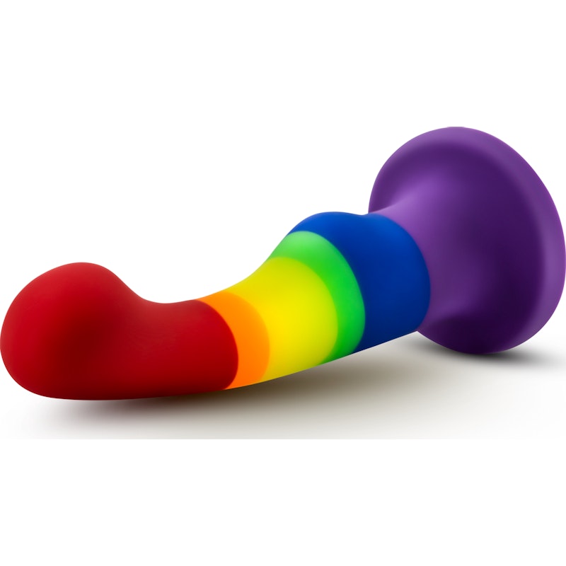 Avant Pride P1 Freedom Silicone Dildo, 6", Rainbow