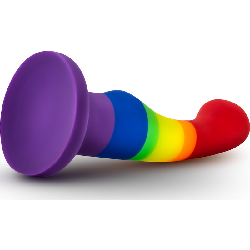 Avant Pride P1 Freedom Silicone Dildo, 6", Rainbow