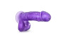B Yours Sweet N Hard 1 Dildo, 7"/18cm, Purple