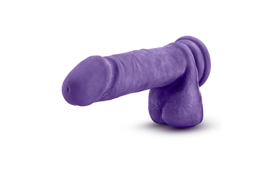 Au Naturel Bold Hero Dildo, 8in/20cm, Purple