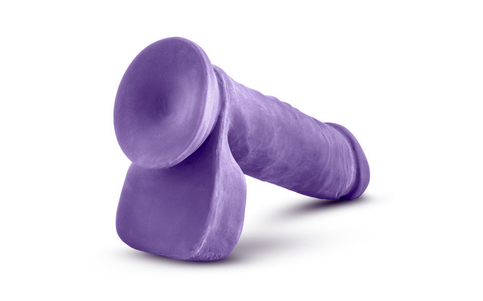 Au Naturel Bold Hero Dildo, 8in/20cm, Purple