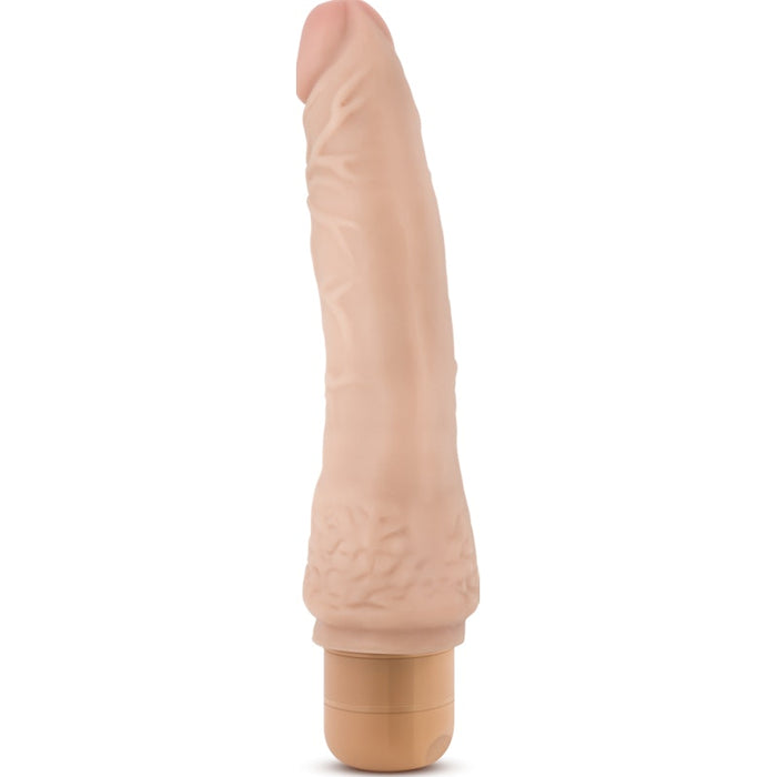 Dr Skin Cock Vibe 7 8.5in Vibrating Cock Beige