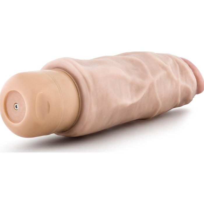 Dr Skin Cock Vibe 9 7.5in Vibrating Cock Beige