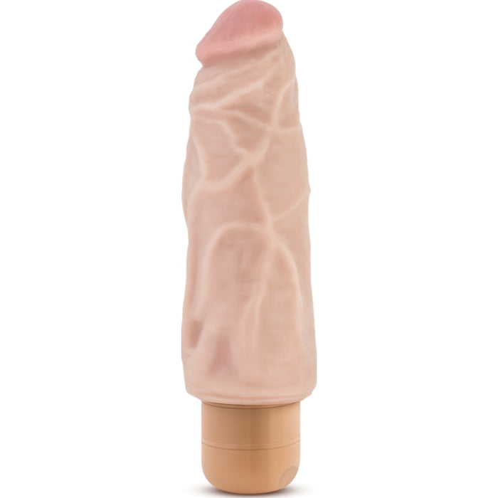 Dr Skin Cock Vibe 9 7.5in Vibrating Cock Beige