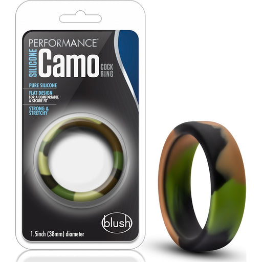 Performance Silicone Camo Cock Ring, Green Camoflauge