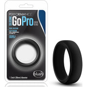 Performance Silicone Go Pro Cock Ring, Black