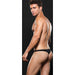 Envy Microfibre Low Rise Zip Thong, Black, S/M, M/L, L/XL