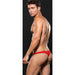 Envy Microfibre Low Rise Zip Thong, Red, S/M, M/L, L/XL