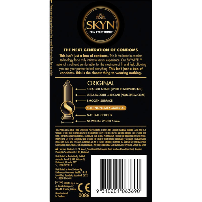 SKYN Original Condoms 10 Pc