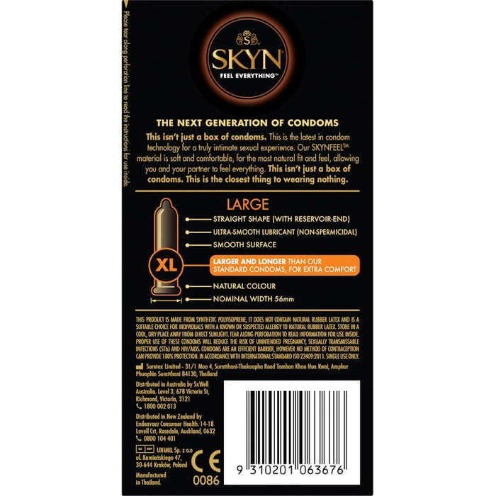 SKYN Large Condoms, 10-pack