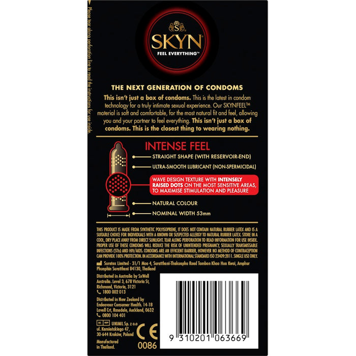 SKYN Intense Feel Condoms, 10-pack