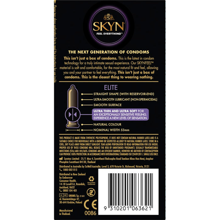 SKYN Elite Condoms, 6-pack